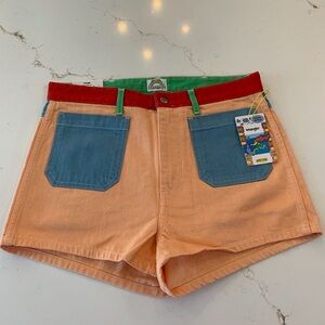 Wrangler X Shorts Peter Max Special Edition Size 30” Denim Shorts Color-Block